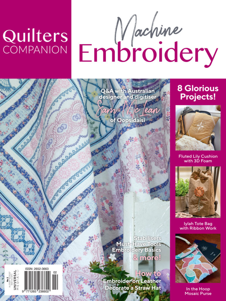 Quilters Companion Machine Embroidery Magazine - Edition #2 - Bellarine ...